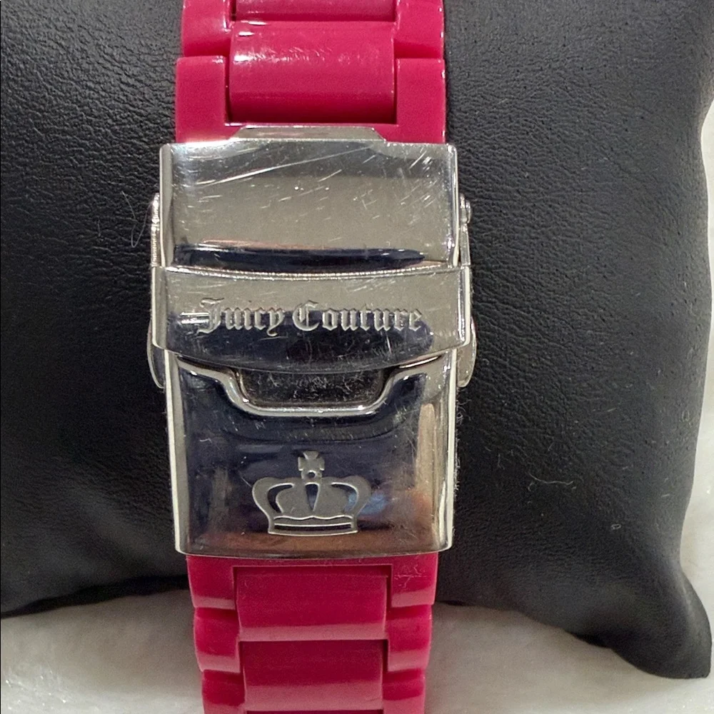 Juicy Couture Pink Watch with Silver Accents